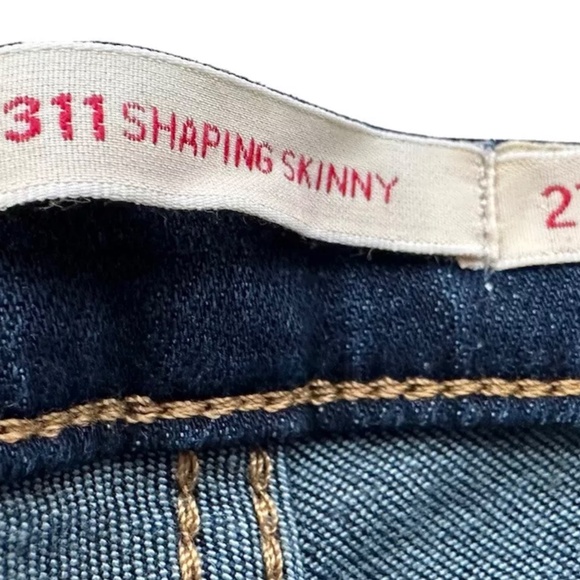 Levi’s Levi Levis 311 Shaping Skinny Blue Jeans Mid Rise Tummy Slimming  W27 L32 - Picture 4 of 6